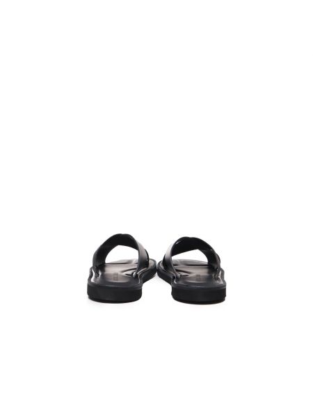 Sandalias con estampado de tejido jacquard Emporio Armani negro