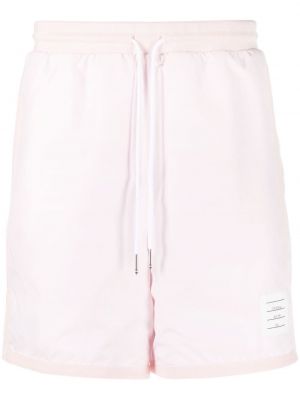 Sportshorts i bomull Thom Browne rosa