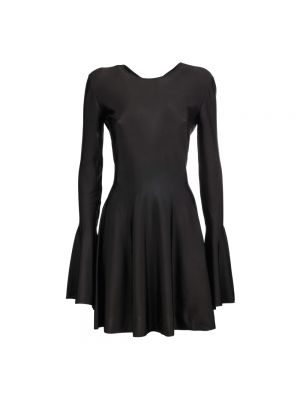 Czarna sukienka mini z otwartymi plecami Saint Laurent