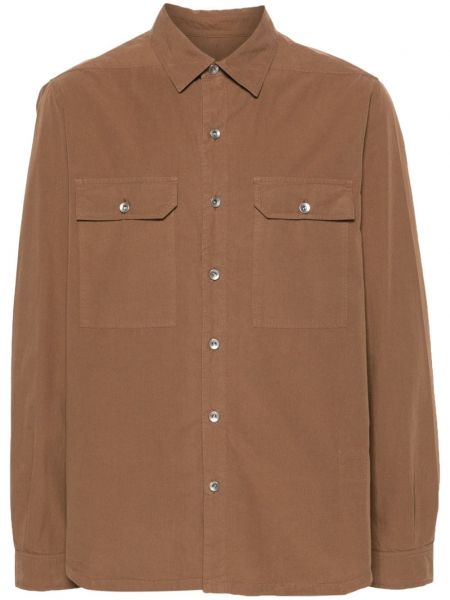 Medvilninė marškiniai Rick Owens Drkshdw ruda
