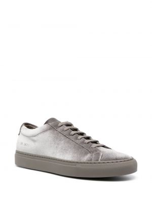 Aksamitne sneakersy Common Projects szare