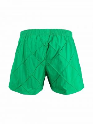 Shorts à carreaux Bottega Veneta vert