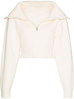 Пуловер от мерино вълна Jacquemus бяло