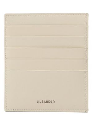 Кожаный кошелек Jil Sander серый