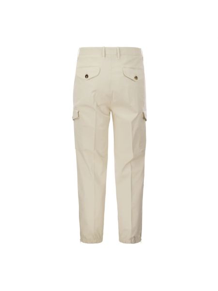 Pantalones cargo de algodón con bolsillos Brunello Cucinelli beige