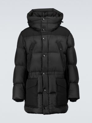 Утепленная нейлоновая куртка-пуховик Burberry черный