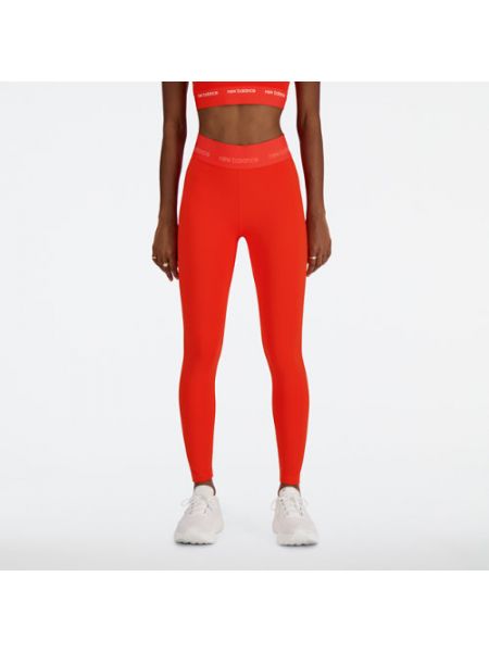 Pantalon de sport taille haute New Balance rouge