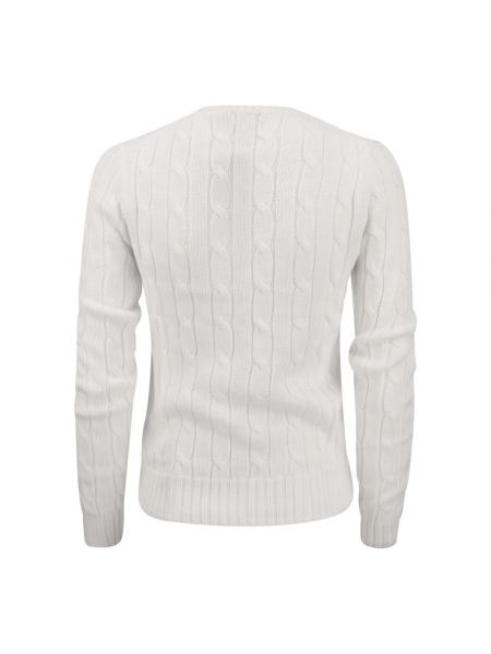 Sweter slim fit Ralph Lauren biały