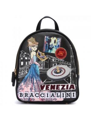 Черный рюкзак Braccialini
