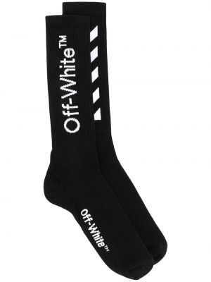 Off-White calcetines de altura media con logo - Negro Off-white