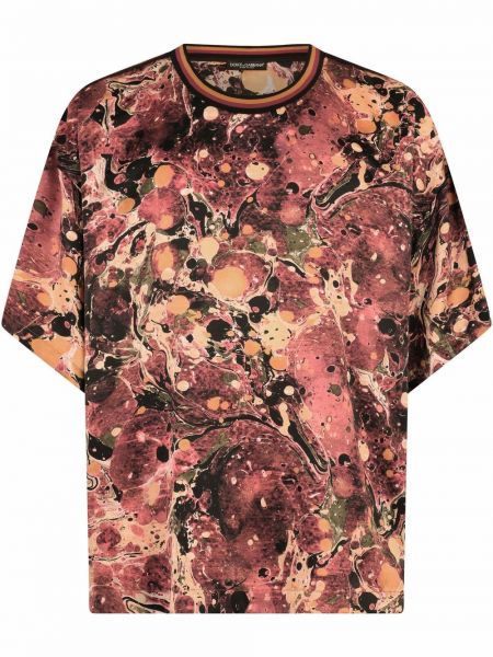 T-shirt con stampa Dolce & Gabbana rosso