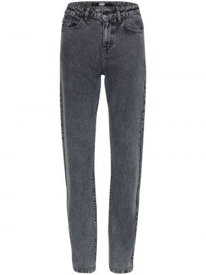 Skinny fit-jeans med hög midja Karl Lagerfeld grå