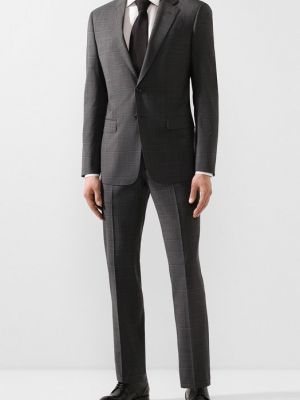 Шерстяной костюм Giorgio Armani серый