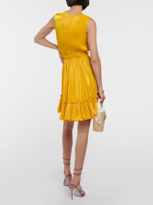 Mini vestido Costarellos amarillo