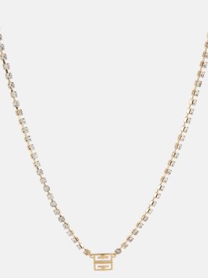 Křišťálový náhrdelník Givenchy zlatý