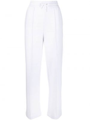 Bombažne hlače Emporio Armani bela