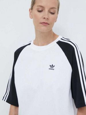 Bavlněné tričko Adidas Originals bílé