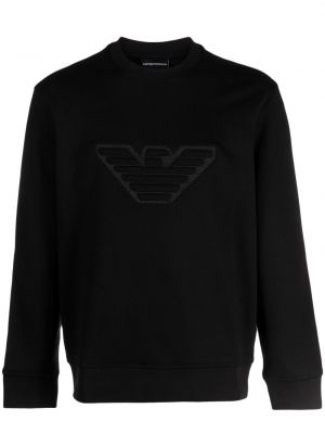 Sweatshirt aus baumwoll Emporio Armani schwarz