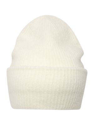 Памучна шапка Samsøe Samsøe бяло