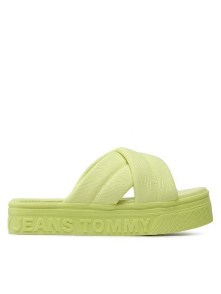 Sandály Tommy Jeans zelené