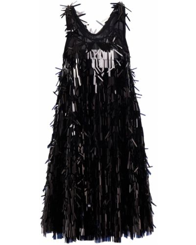 Černé tylové mini šaty Norma Kamali