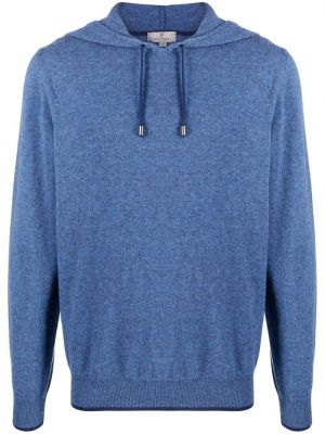 Woll hoodie Canali blau
