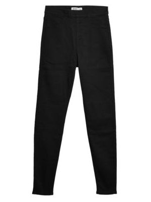Womens M&S Collection High Waisted Jeggings - Black, Black M&s Collection