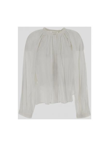 Bluzka bawełniana Isabel Marant Etoile biała