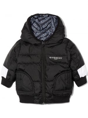 Trykt lang jakke for jenter Givenchy Kids svart