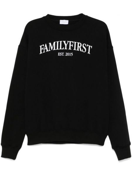 Painettu collegepaita Family First musta