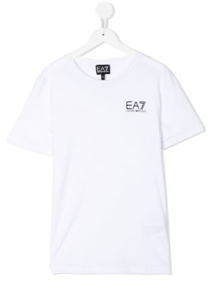 T-shirt con stampa Ea7 Emporio Armani bianco