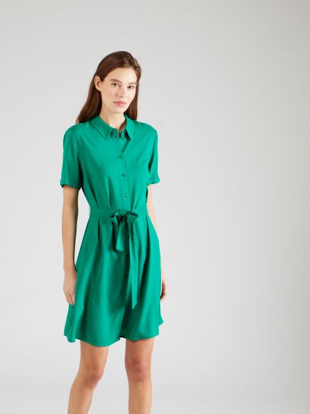 Košeľové šaty Vila zelená