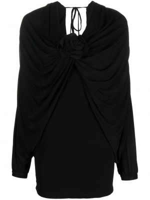 Sukienka koktajlowa drapowana Giuseppe Di Morabito czarna