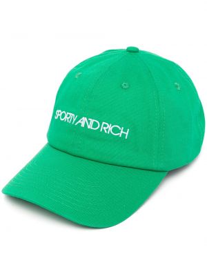 Brodert cap Sporty & Rich grønn