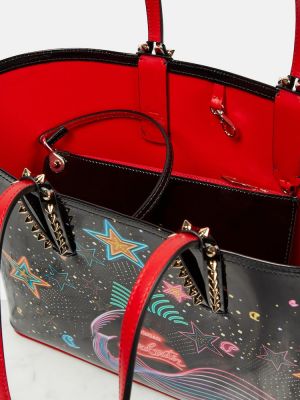 Δερμάτινη τσάντα shopper με σχέδιο Christian Louboutin