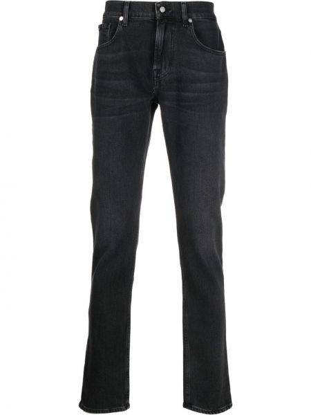 Slank jeans med normal passform 7 For All Mankind svart