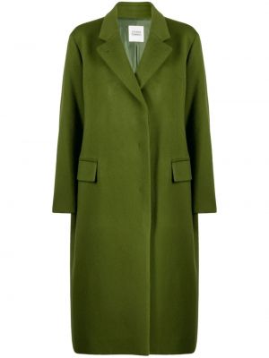 Μάλλινο παλτό Studio Tomboy πράσινο