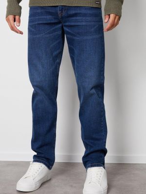 Прямые джинсы Threadbare синие