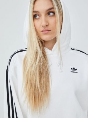 Суитчър с апликация Adidas Originals бяло