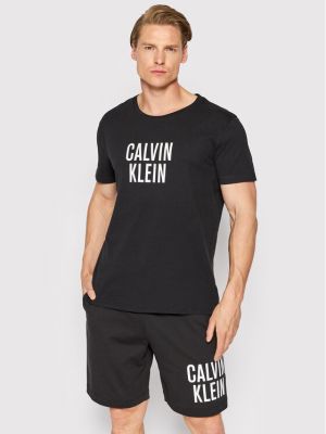 Majica bootcut Calvin Klein Swimwear crna