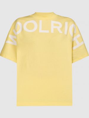 Желтая футболка с принтом Woolrich