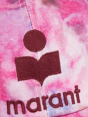 Βαμβακερό κασκέτο Isabel Marant ροζ