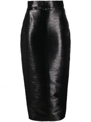 Priliehavá midi sukňa Concepto čierna