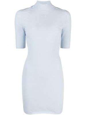 Mini šaty s krátkými rukávy Alexander Wang - modrá