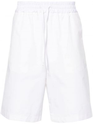Bombažne bermuda kratke hlače Lardini bela