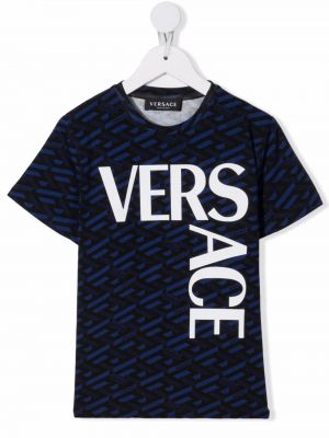 T-shirt for piger Versace Kids blå