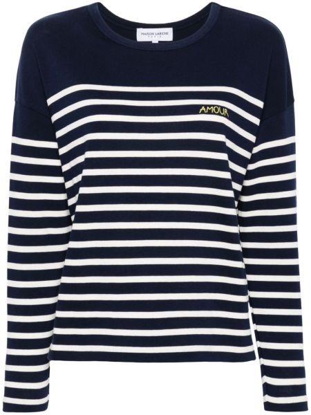 Kort sweater Maison Labiche blå