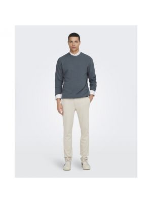 Pantalones chinos slim fit Only & Sons blanco