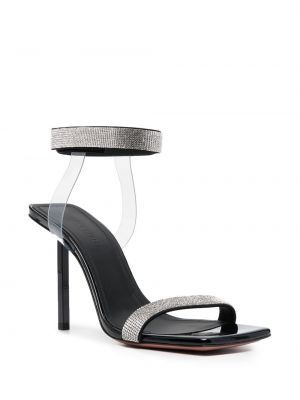 Sandales à imprimé en cristal Amina Muaddi