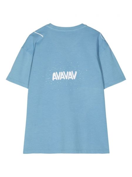 Kokvilnas t-krekls Avavav zils